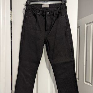 Everlane High-Waisted Skinny Jeans (Black) (29 Regular)